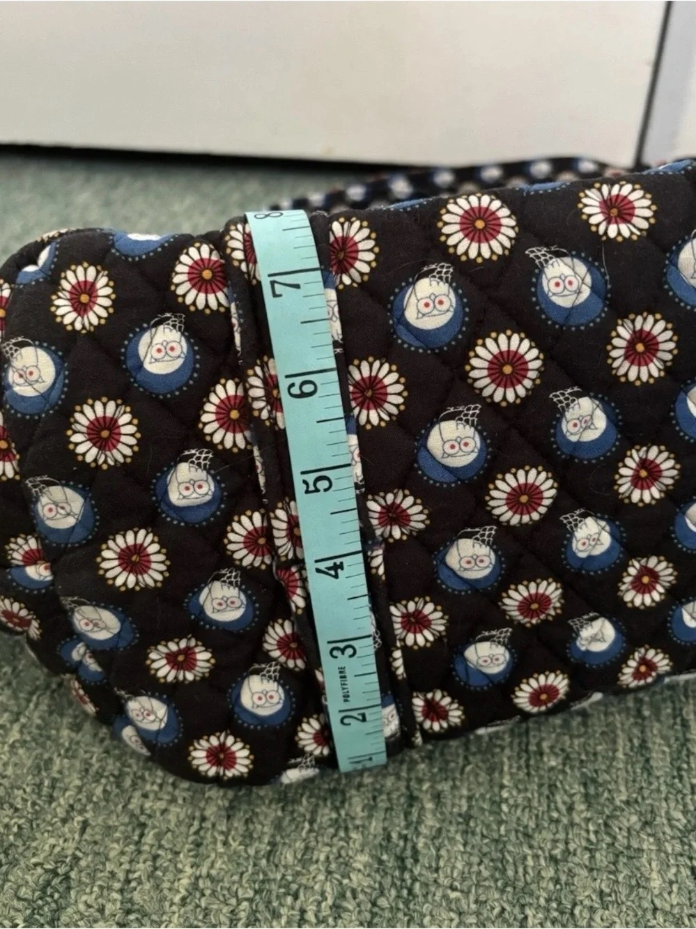 Vera Bradley Night Owl Large Zipper Top Tote with 6 Interior Pockets All Around